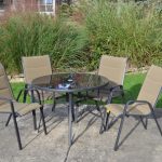Outdoor Furniture glass table with chairs